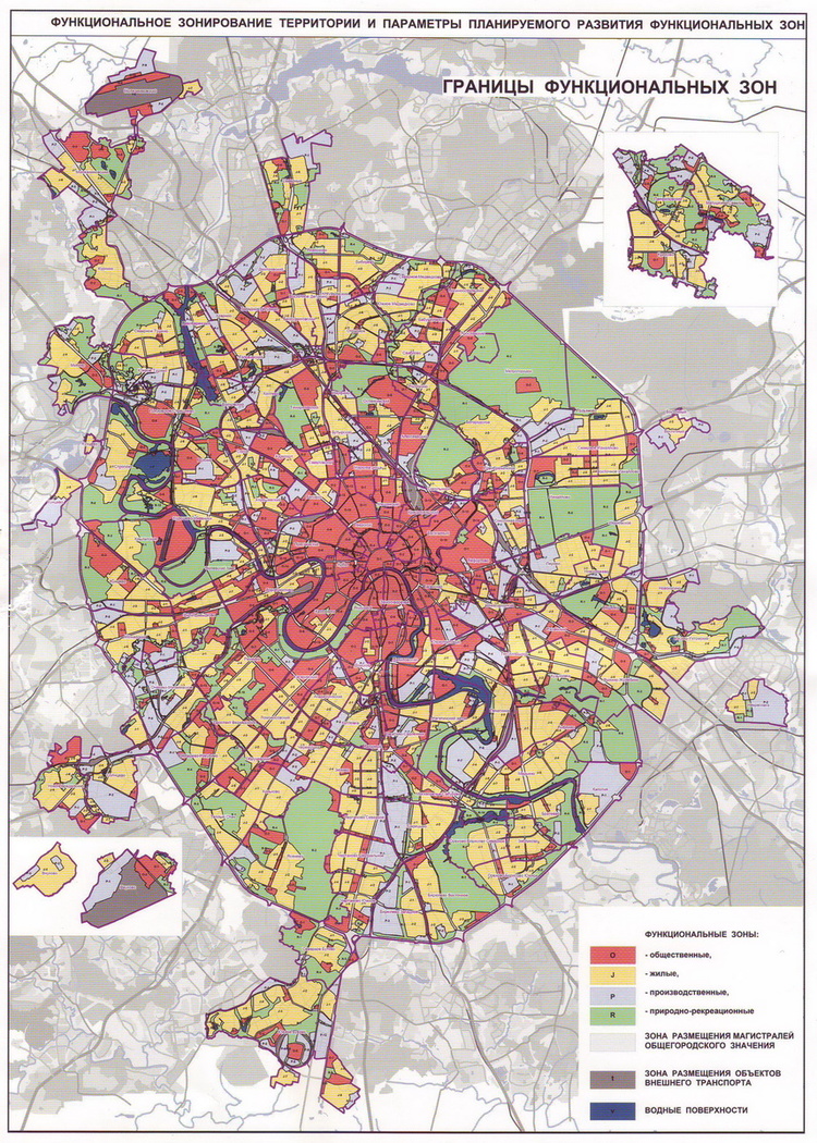 Схема москвы 2030